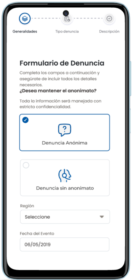 Interface MisDenuncias