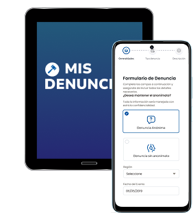 Equipos móviles con aplicación canal de denuncia
